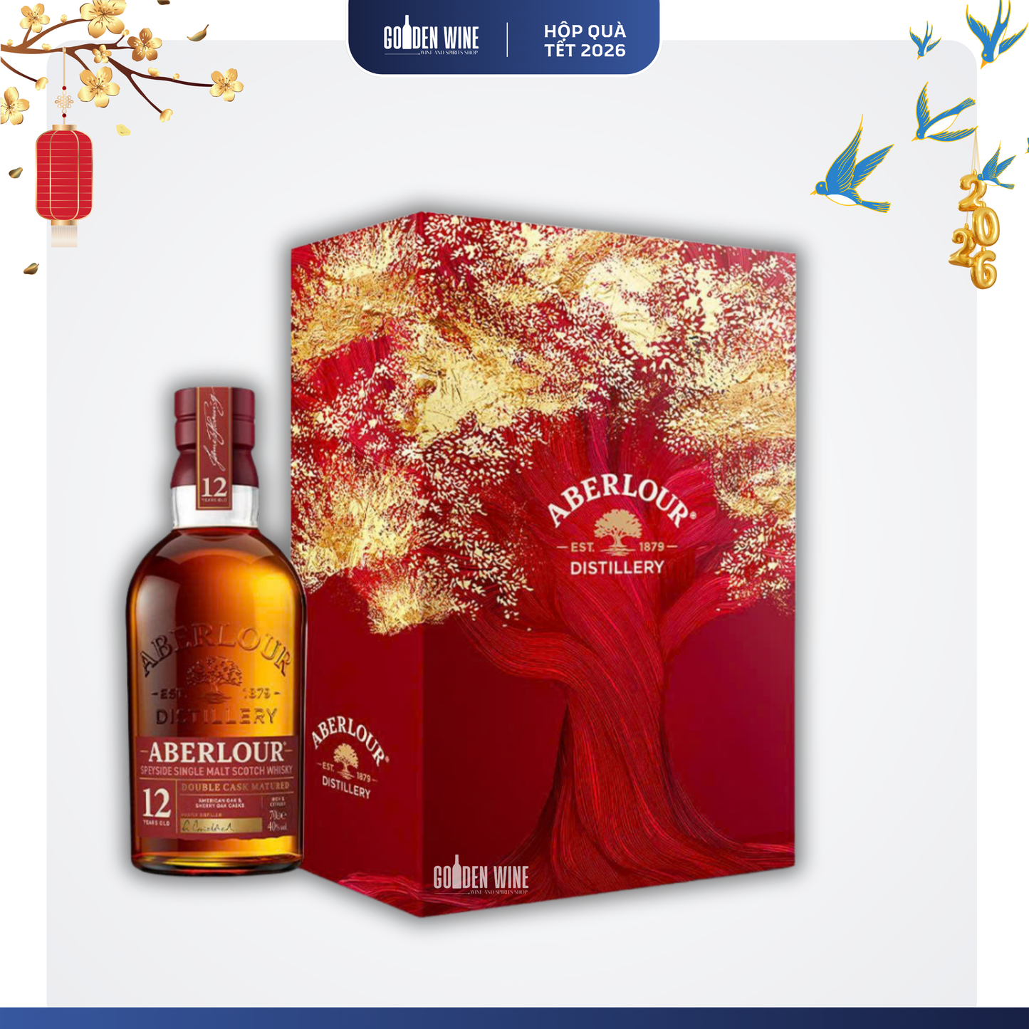HỘP QUÀ TẾT 2026 ABERLOUR 12 DOUBLE CASK