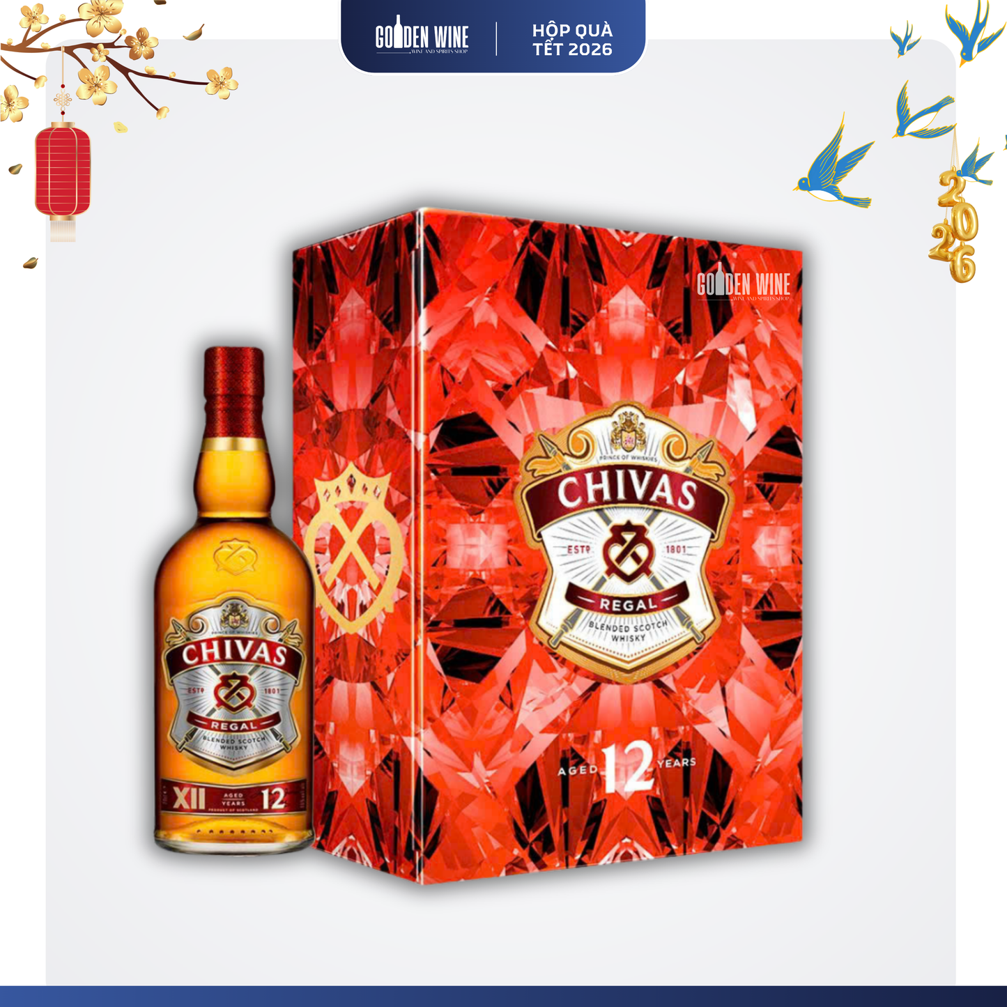 HỘP QUÀ TẾT 2026 CHIVAS REGAL 12Y GB F26