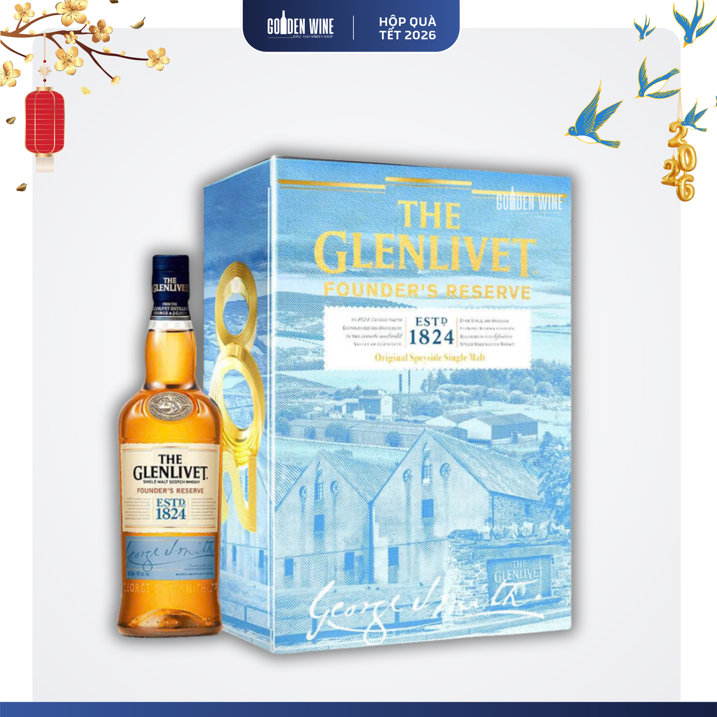HỘP QUÀ TẾT 2026 THE GLENLIVET FOUNDER'S RESERVE