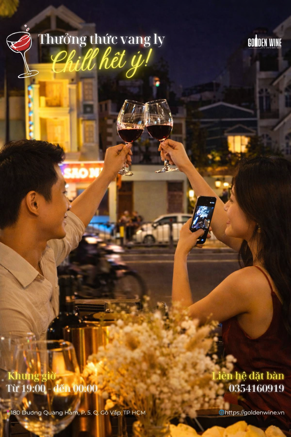 “BỮA TỐI RIÊNG TƯ – CHẠM ĐẾN CẢM XÚC” TẠI GOLDEN WINE