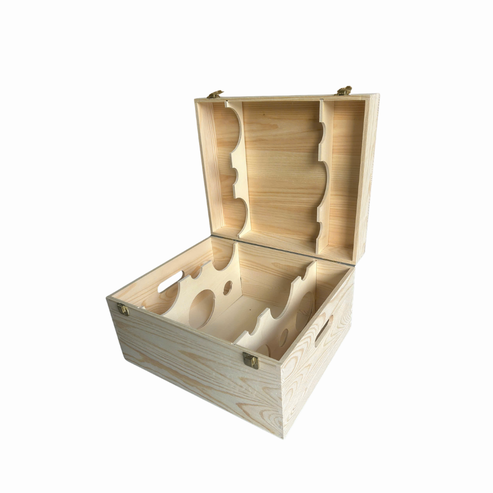 Hộp Gỗ Cao Cấp Đựng 6 Chai Vang