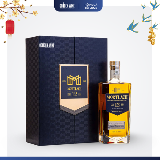 HỘP QUÀ TẾT 2026 MORTLACH 12 YEARS OLD THE WEE WITCHIE