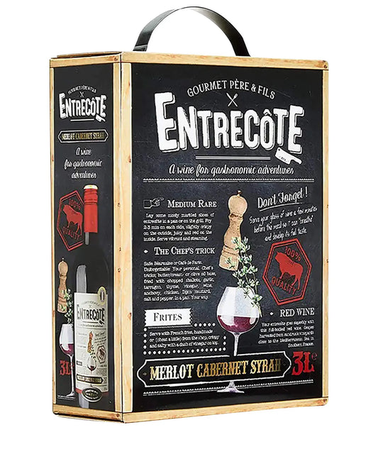 Rượu vang Entrecote Merlot Cabernet Sauvignon 3L