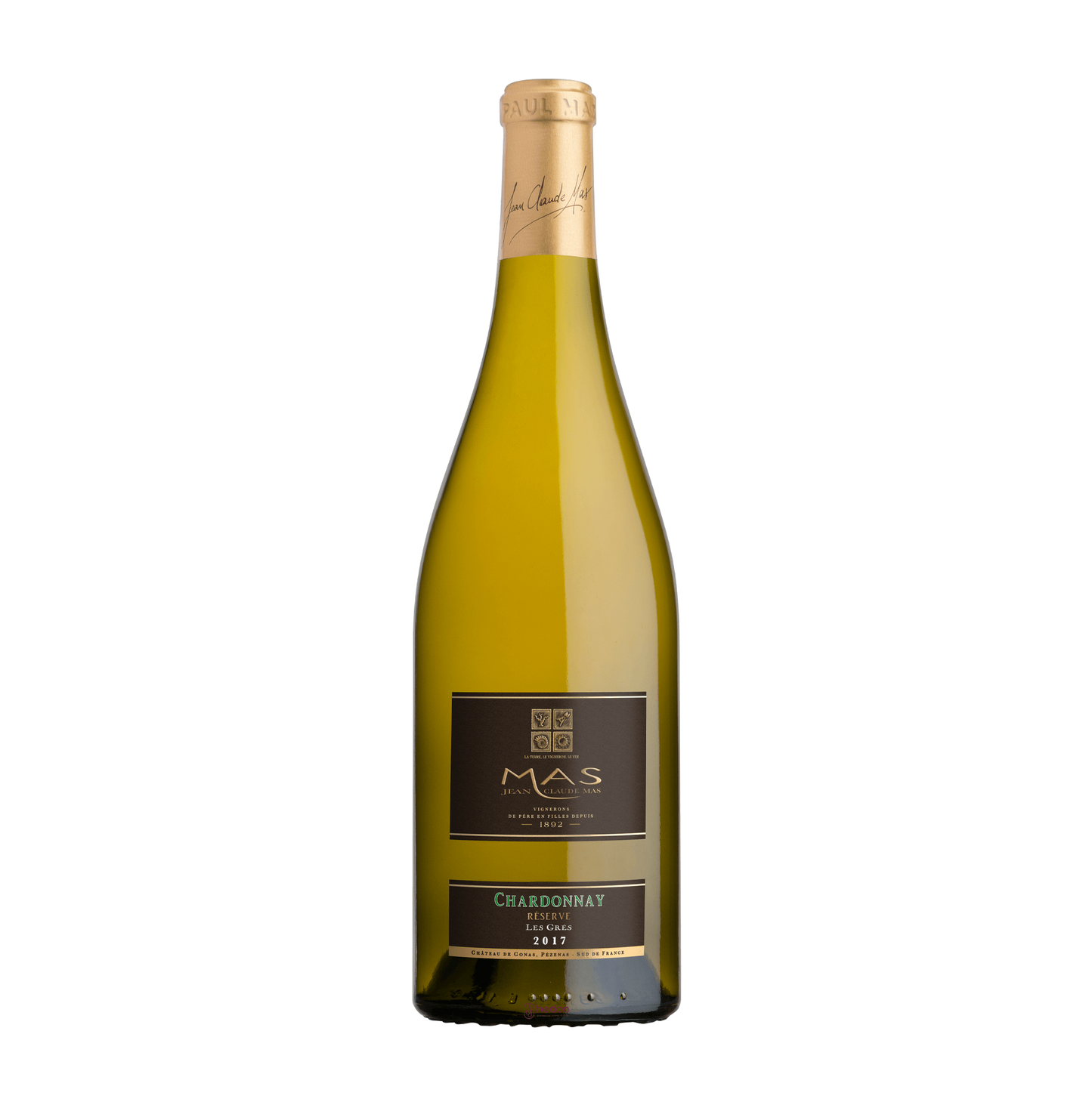 French wine Jean Claude Mas Chardonnay Reserve Les Gres