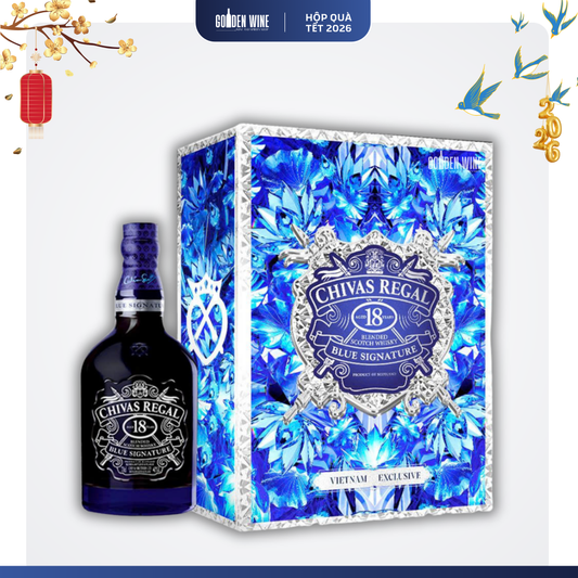 HỘP QUÀ TẾT 2026 CHIVAS REGAL 18Y BLUE SIGNATURE GB F26