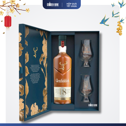 HỘP QUÀ TẾT 2026 GLENFIDDICH 18 KÈM LY