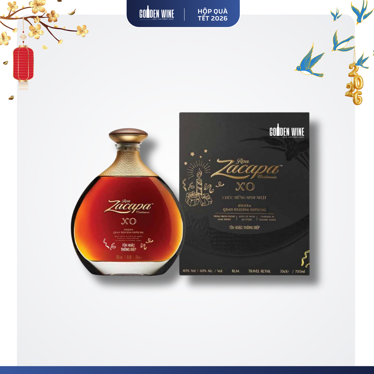 HỘP QUÀ TẾT 2026 RUM RON ZACAPA